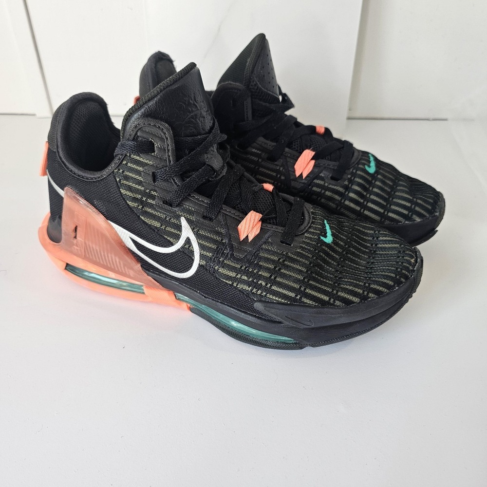 Nike LeBron Witness 6 Black Sequoia Silver‎ CZ4052-001 Mens Basketball Shoes 7.5